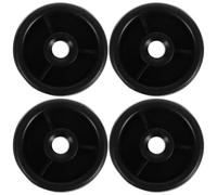Angoily Fitness Equipment Replacement Roller Wheels 4Pcs Plastic for Exercise Bike and Treadmill, Heavy Duty 50Mm Diameter, for Home Gym and Workout Accessories