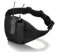 Angoily Fitness Instructor Mic Waist Belt Adjustable Holder and Spacious Pouch for Running and Workout Sessions, Neoprene Material, Black 85Cm