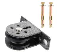 Angoily Fitness Lifting Traction Wheel 2Pcs with Expansion Bolts for Wall-Mounted Pulley System and Rope Traction in Home Gym