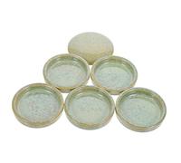 Angoily Five Layer Ceramic Palette for Watercolor Mixing Stackable Porcelain Pigment Plates with Efficient Space Saving Design Easy to Clean Traditional Chinese Painting Ink Tray for