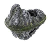 Angoily Floating Aquarium Island with PVC Fish Tank Cave Interactive Betta Fish Hideout and Shrimp Tunnel Floating Plant Pot for Goldfish Hermit Crabs and Terrariums