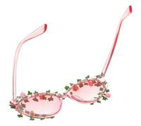 Angoily Flower Sunglasses Women Men Plastic Party Sunglasses Long-term Use Modern Sleek Style Unique Fun Design for Beach and Festival