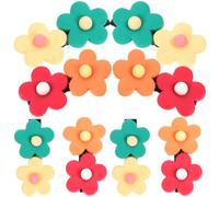 Angoily Flower Tiny Hair Clips 8 Pcs Mini Hair Clips for Girls Assorted Color Safe and Lightweight for Fine Or Thick