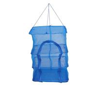 Angoily Foldable Mesh Drying Net Basket High Nylon Hanging Rack for Vegetables Fish Fruit Breathable Dustproof Protector with Cross Frame Design