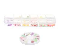 Angoily Fruit Slice Nail Art Stickers 12-Pack DIY Nail Decoration Decals with Assorted Soft Clay Fruit Slices for Summer Manicure and Nail Design Accessories