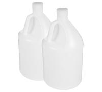 Angoily Gallon Plastic Water Jugs 2Pcs 4L with Lids, Refillable Milk and Juice Storage Containers, Multi-Purpose Large Capacity Kitchen Dispensers