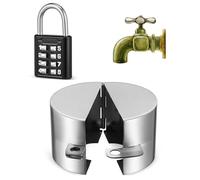Angoily Garden Tap Lock Outdoor Hose Cover Designed to Withstand Outdoor Elements Easy Installation Spigot Cover with Coded Padlock for Garden and Commercial Properties Security