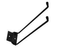Angoily Garden Tool Organizer with Foldable Hooks Wall Mounted Iron | Heavy Duty Black Rack, Adjustable Storage for Sheds, Garages, Cords and Hunting Gear