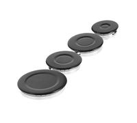 Angoily Gas Stove Burner Caps Set Cooker Hat Flame Cap Cover for Kitchen Accessories Fits Double Burner Electric Cooktop Portable Stove Top