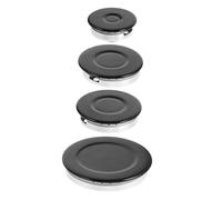 Angoily Gas Stove Burner Crown Flame Cap Cover Set for Kitchen Cooker Accessories Fits Portable Stove Top Electric Double Burner Cooktop