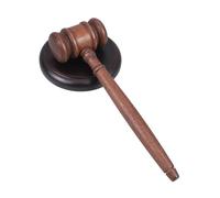 Angoily Gavel with Comfortable Grip and Base Handheld Judge Hammer for Courtroom Use Auction Hammer for Lawyers and Judges Reliable Wood Auction Mallet