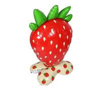 Angoily Giant Strawberry Foil Balloon Reusable Party Decoration with Vibrant Realistic Berry Design for Birthday Summer Themed Celebrations