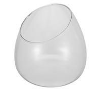 Angoily Glass Bowl Vase Decorative Terrarium Jar Slant Cut Bowl Succulent Planter Clear Terrarium Container Micro Landscape Pot Desktop Aquarium