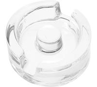 Angoily Glass Fermentation Weights Grooved Handles for Wide Mouth Mason Jars, Heavy Small Glass Weights for Pickling, Sauerkraut, and Home Fermenting, Dishwasher Safe