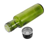Angoily Glass Portable Olive Oil Container with Sealed Round Lid 100Ml Compact Size for Kitchen and Outdoor Cooking Use
