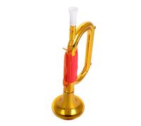 Angoily Gold Kids Trumpet Toy - Plastic Bugle Horn Musical Instrument For Stage Performance - Kids Noisemaker Toy For Carnival Party