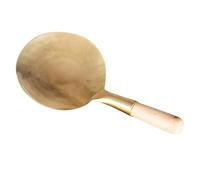 Angoily Golden Brass Sturdy and Resistant to Falling Tofu Serving Spoon for Kitchen Use Food Serving Utensil for Tofu and Other Soft Foods