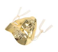 Angoily Golden Steampunk Punk Cyborg Full Face Mask for Men Adults, Sturdy Abs Material with Damage Resistant Feature, for Cosplay Parties and Masquerade Events