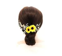 Angoily Golden Sunflower Hairband for Performance Party, Decorative Cloth Headwear with Creative Fashion Style, Photo Props for Parties and Holiday Events