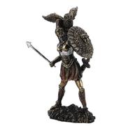 Angoily Greek Mythology Victory Goddess Resin Statue Miniature Sculpture for Home and Office Decor, Creative Ancient Female Warrior Figure Desktop Ornament