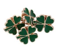 Angoily Green Enamel Shamrock Pins 4Pcs Set Vintage Style Brooch Pins for Men and Women Holiday Party Favor St Patricks Day Accessories