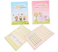 Angoily Grooved Handwriting Practice Copybook Set for Math Drawing Alphabet Tracing Preschool Hard Pen Calligraphy Workbook for Writing Skills Development