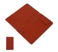 Angoily Guest Receipt Holder and Restaurant Check Presenter Light Brown PU Leather Bill Book with Order Taking and Cash Transaction Features for Waitstaff in Restaurants and Cafes