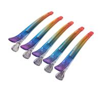 Angoily Hair Accessories 5pcs Unique Design Plastic Hair Clips for Styling and Sectioning with No Marks and Stays in Place, Suitable for Professional Salon and Home Use for Ladies