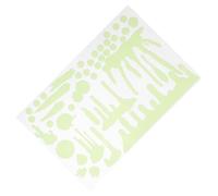 Angoily Halloween Luminous Wall Sticker Glow in Dark PVC Spooky Party Decal for Windows and Walls Self-Adhesive Fluorescent Halloween Window Stickers for Haunted House and Festival