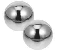 Angoily Hand Therapy Massage Ball 2Pcs Stainless Steel Chinese Fitness Balls for Hand Exercise and Muscle Relaxation Adults Seniors