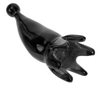 Angoily Handheld Ox Horn Hair Comb with Smooth Design and Synthetic Material for Scalp Massage, Itch Relief and Acupoint Stimulation, for Detoxing and Hairstyling Assorted Assorted Style