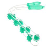 Angoily Handheld Self-Massager Back and Neck Massager Muscle Roller with Eight Rollers Lightweight Deep Tissue Massage Tool for Home Use After Waking up Pp and TPE Material
