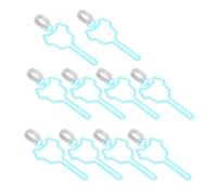 Angoily Hands Free Dog Poop Bag Holder Clips onto Leash Or Strollers with 10pcs Blue Polyethylene Waste Bags for Convenient Outdoor Pet Waste Disposal