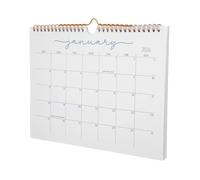 Angoily Hanging Spiral Bound Wall Calendar Thick Year Planner Month Schedule Organizer for Office Home Family Academic Use Material Smooth Page Transition