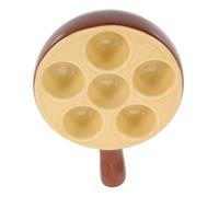 Angoily Heat-Resistant Ceramic Escargot Baking Tray Non-Slip Bottom Mushroom Plate Oven-Safe Snail Grill Dish for Home and Restaurant Use