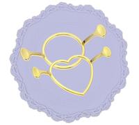 Angoily Heat Resistant Silicone Wax Seal Pad with Metal Heart and Round Molds Reusable Non-stick Wax Seal Stamp Sealing Plate for Envelopes and Cards Easy-clean