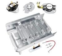 Angoily Heater Element Assembly for Dryer Replacement Construction Energy Efficient Easy to Install Compatible Models Improves Drying Performance