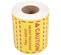 Angoily Heavy Package Warning Labels Yellow Copper Plate Sticker Overweight Stickers with Easy Identification and Simple Operation for Shipping and Logistics for Packing