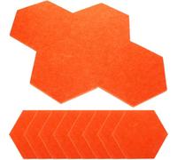 Angoily Hexagon Felt Bulletin Boards 12Pcs Creative Felt Tiles Soundproof Mats for Home and Classroom Wall Notice Boards