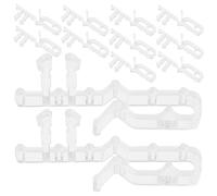 Angoily Hidden Channel Valance Clips 2-1/8 Inch Blinds Acrylic for 24pcs Blind Valance Clips with Efficient Maintenance for Curtain Track Accessories
