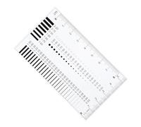 Angoily High Precision Sec Estimation Chart Film Ruler for Diameter Defects and Crack Width Measuring Tool with Portable Design and Scale for Professional Flaw Detection
