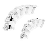 Angoily Hip Hop Teeth Grills Metal Teeth Grills Hip-hop Culture Copper Lightweight Not Easy to Break Convenient to Store for Performances and Parties