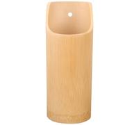 Angoily Holder Drainage, 21cm Large Wooden Utensil Canister for Organizer, Creative Tableware Storage Basket for Chopstick and Drying