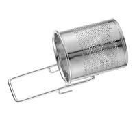 Angoily Hot Pot Strain Basket with Hook Stainless Steel Easy to Clean Hanging Mesh Strainer for Dumplings Noodles Home and Restaurant Use