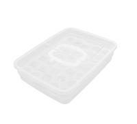 Angoily Household Egg Storage Box Compartments Egg Preservation Container for Refrigerator Material Space-saving Organizer for Fresh