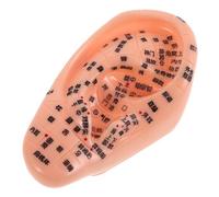 Angoily Human Ear Acupoint Model Made of PVC for Teaching Tool and Visual Aid, Soft Silicone Design with Detailed Acupuncture Points, for Massage Practice and Clinical Practice in Chinese