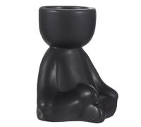 Angoily Humanoid Ceramic Flowerpot Succulent Planter Stylish Human Shaped Pot with Fine Workmanship and Good Texture for Home Decoration and Office Unique Look