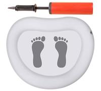 Angoily Inflatable Folding Foot Wash Basin with Non-slip Pvc Surface and Convenient Design, Small White Foot Bath Mat for Water Therapy Settings and Pools, Easy to Use Cleaning Tool Random Color