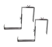 Angoily Iron Flower Pot Holder Bracket for Outdoor Hanging, Easy Assembly Flower Box Stand Suitable for Windows and Decks, Black Railing Plant Pot Display Shelf,