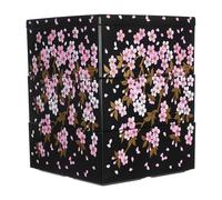 Angoily Japanese Sushi Box Three Layer ABS Cherry Blossom for Sweet Sushi | Sushi Storage, Japanese Food Box, Elegant Tray for Home Parties, Resistant Design, Preserves Taste